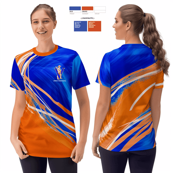 Short Sleeve Performance Shirt, Bowie, Wrestling, Teamtime, Team time, sublimation, custom sports apparel, team uniforms, spirit wear, spiritwear, sports uniforms, custom shirts, team store, custom team store, fundraiser sports, apparel fundraiser