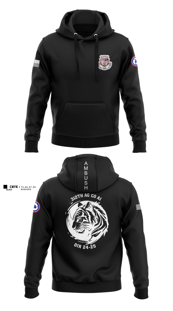 Hoodie, 312th HR CO, A1 Postal, Army, Teamtime, Team time, sublimation, custom sports apparel, team uniforms, spirit wear, spiritwear, sports uniforms, custom shirts, team store, custom team store, fundraiser sports, apparel fundraiser