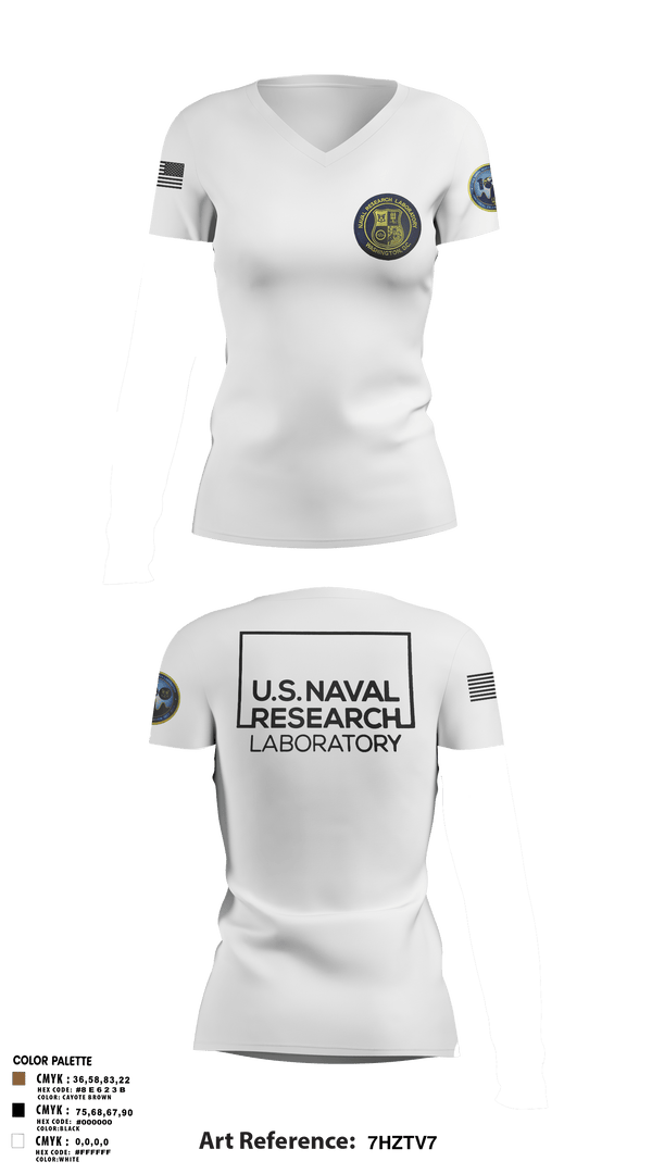 Women's Short Sleeve Vneck Shirt, Naval Research Laboratory, Navy, Teamtime, Team time, sublimation, custom sports apparel, team uniforms, spirit wear, spiritwear, sports uniforms, custom shirts, team store, custom team store, fundraiser sports, apparel fundraiser