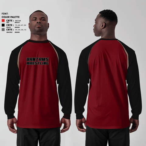 Long Sleeve Performance Shirt, BANTAMS, Wrestling, Teamtime, Team time, sublimation, custom sports apparel, team uniforms, spirit wear, spiritwear, sports uniforms, custom shirts, team store, custom team store, fundraiser sports, apparel fundraiser