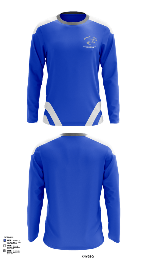 Long Sleeve Performance Shirt, Canterbury School of Fort Myers Wrestling, Wrestling, Teamtime, Team time, sublimation, custom sports apparel, team uniforms, spirit wear, spiritwear, sports uniforms, custom shirts, team store, custom team store, fundraiser sports, apparel fundraiser