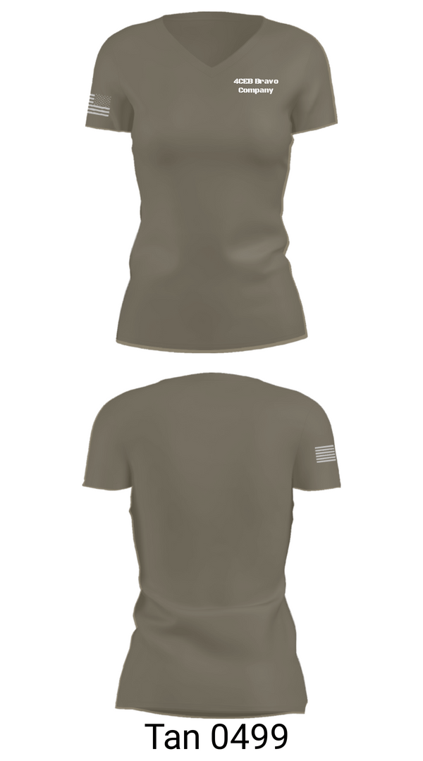 Women's Short Sleeve Vneck Shirt, 4CEB Bravo Company, Marines, Teamtime, Team time, sublimation, custom sports apparel, team uniforms, spirit wear, spiritwear, sports uniforms, custom shirts, team store, custom team store, fundraiser sports, apparel fundraiser