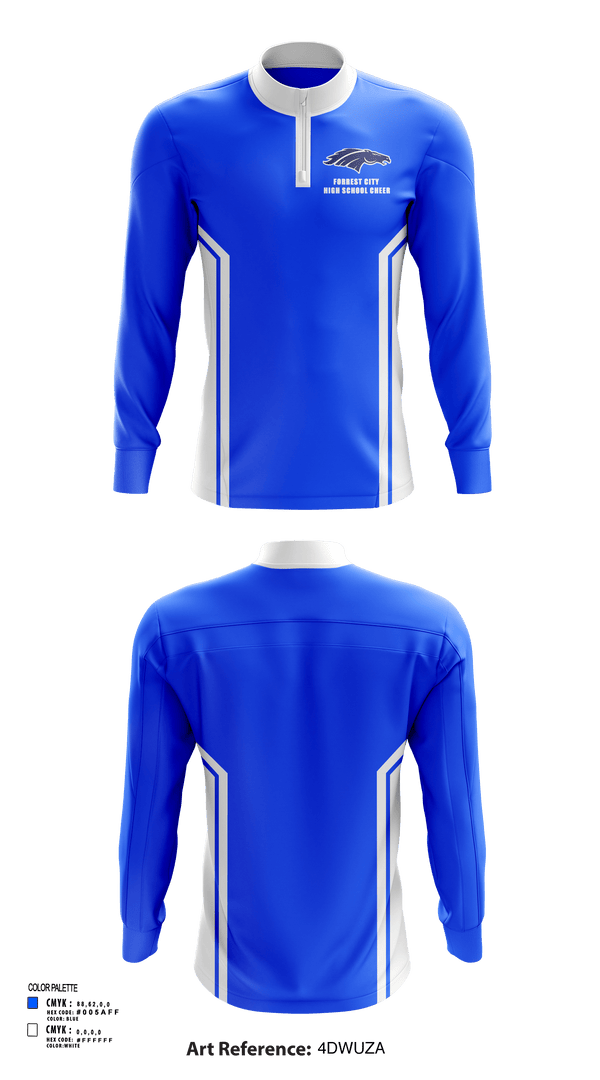 Quarter Zip Jacket, Forrest City High School Cheer, Cheer, Teamtime, Team time, sublimation, custom sports apparel, team uniforms, spirit wear, spiritwear, sports uniforms, custom shirts, team store, custom team store, fundraiser sports, apparel fundraiser
