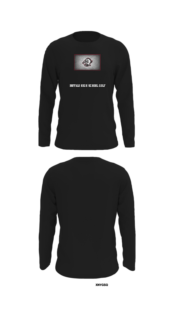 Long Sleeve Performance Shirt, Buffalo High School Golf, Golf, Teamtime, Team time, sublimation, custom sports apparel, team uniforms, spirit wear, spiritwear, sports uniforms, custom shirts, team store, custom team store, fundraiser sports, apparel fundraiser