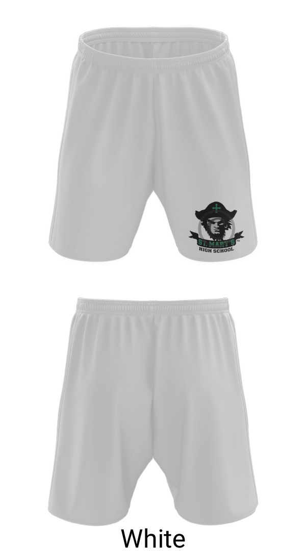 Athletic Shorts With Pockets, Saint Mary's High School Basketball, Women's Basketball, Teamtime, Team time, sublimation, custom sports apparel, team uniforms, spirit wear, spiritwear, sports uniforms, custom shirts, team store, custom team store, fundraiser sports, apparel fundraiser