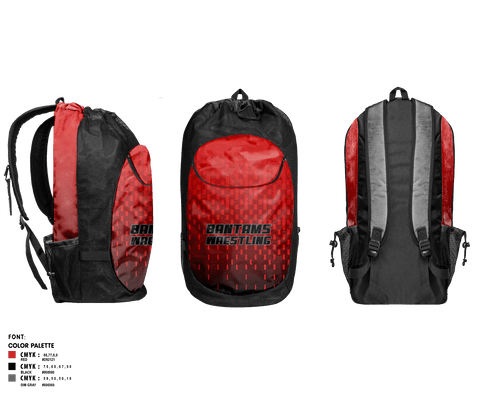 Gear Bag, BANTAMS, Wrestling, Teamtime, Team time, sublimation, custom sports apparel, team uniforms, spirit wear, spiritwear, sports uniforms, custom shirts, team store, custom team store, fundraiser sports, apparel fundraiser