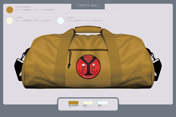 Duffle Bag, YFC, Men's Soccer, Teamtime, Team time, sublimation, custom sports apparel, team uniforms, spirit wear, spiritwear, sports uniforms, custom shirts, team store, custom team store, fundraiser sports, apparel fundraiser