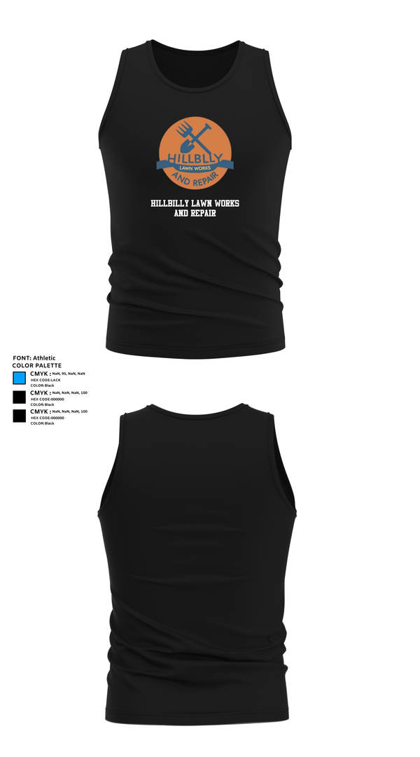 Tank Top, Hillbilly Lawn Works And Repair, , Teamtime, Team time, sublimation, custom sports apparel, team uniforms, spirit wear, spiritwear, sports uniforms, custom shirts, team store, custom team store, fundraiser sports, apparel fundraiser