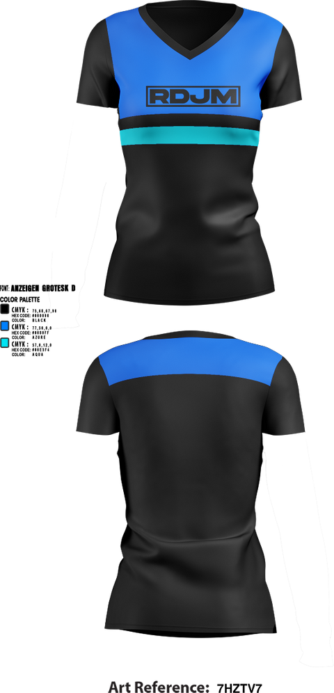 Womens Short Sleeve Vneck Shirt, RDJM, , Teamtime, Team time, sublimation, custom sports apparel, team uniforms, spirit wear, spiritwear, sports uniforms, custom shirts, team store, custom team store, fundraiser sports, apparel fundraiser