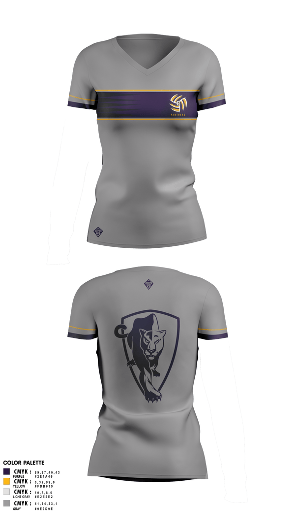Womens Short Sleeve Vneck Shirt, Hulstrom Middle SchoolTeam Fishman, Spirit Store, Teamtime, Team time, sublimation, custom sports apparel, team uniforms, spirit wear, spiritwear, sports uniforms, custom shirts, team store, custom team store, fundraiser sports, apparel fundraiser