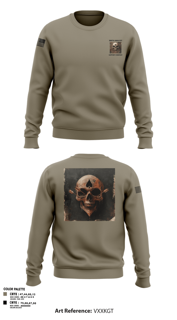 Crew Neck Sweatshirt, 389th MI BN, Army, Teamtime, Team time, sublimation, custom sports apparel, team uniforms, spirit wear, spiritwear, sports uniforms, custom shirts, team store, custom team store, fundraiser sports, apparel fundraiser