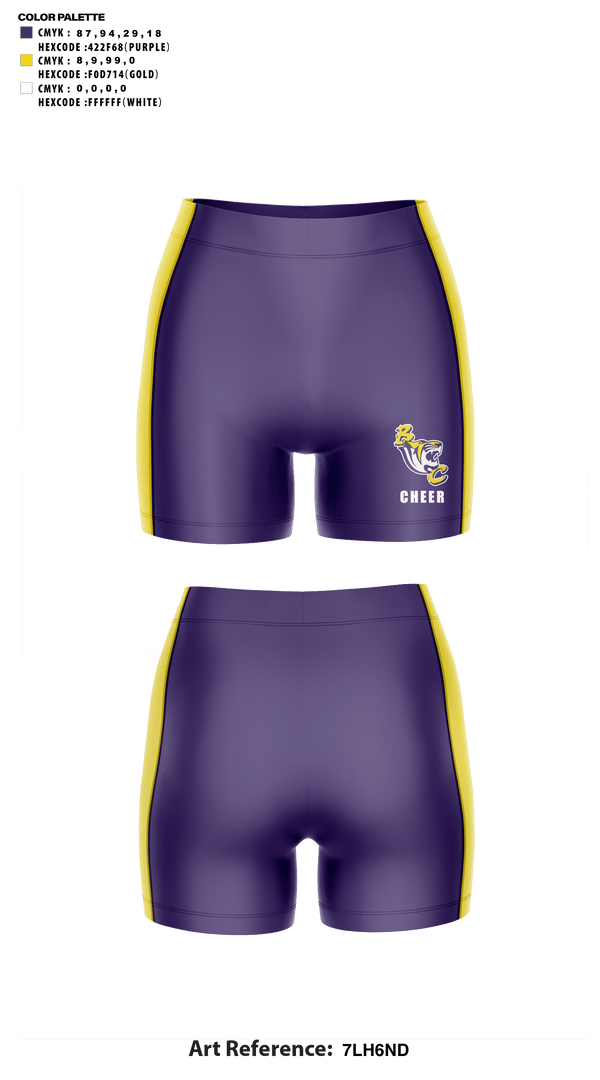 Womens Compression Shorts, Benedict College Cheer, Cheer, Teamtime, Team time, sublimation, custom sports apparel, team uniforms, spirit wear, spiritwear, sports uniforms, custom shirts, team store, custom team store, fundraiser sports, apparel fundraiser