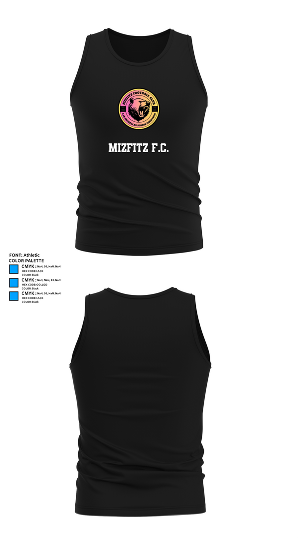 Tank Top, Mizfitz F.C., Women's Soccer, Teamtime, Team time, sublimation, custom sports apparel, team uniforms, spirit wear, spiritwear, sports uniforms, custom shirts, team store, custom team store, fundraiser sports, apparel fundraiser