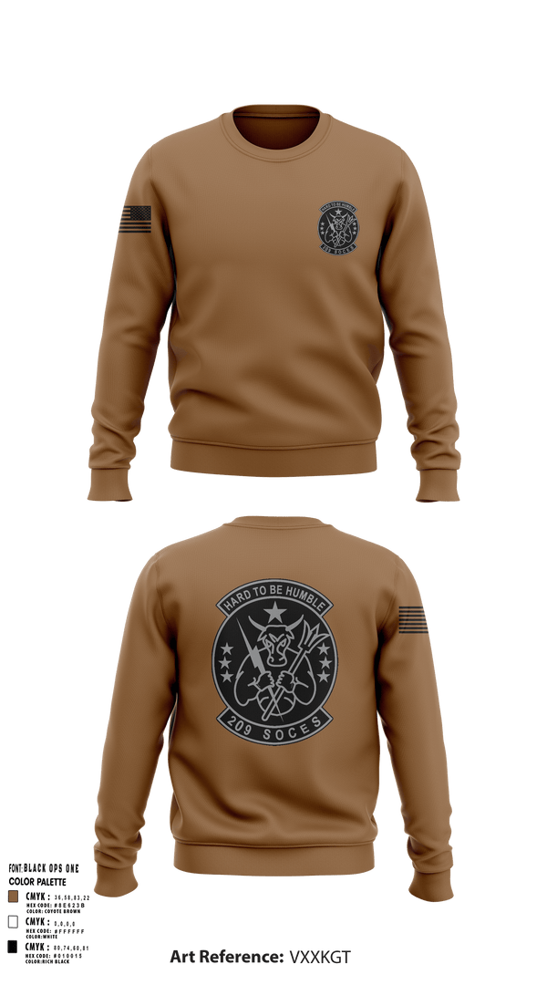 Crew Neck Sweatshirt, 209th SOCES, , Teamtime, Team time, sublimation, custom sports apparel, team uniforms, spirit wear, spiritwear, sports uniforms, custom shirts, team store, custom team store, fundraiser sports, apparel fundraiser