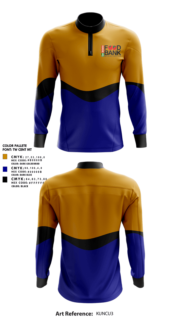 Quarter Zip Jacket, San Antonio Food Bank, , Teamtime, Team time, sublimation, custom sports apparel, team uniforms, spirit wear, spiritwear, sports uniforms, custom shirts, team store, custom team store, fundraiser sports, apparel fundraiser