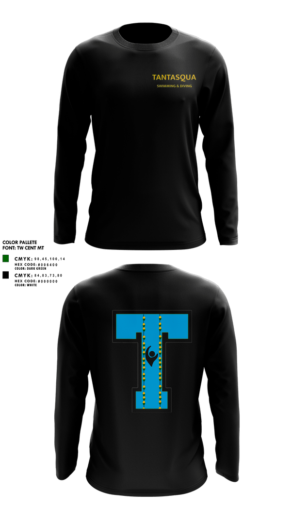 Long Sleeve Performance Shirt, Tantasqua Regional High School Swim and Dive Team, Swimming, Teamtime, Team time, sublimation, custom sports apparel, team uniforms, spirit wear, spiritwear, sports uniforms, custom shirts, team store, custom team store, fundraiser sports, apparel fundraiser