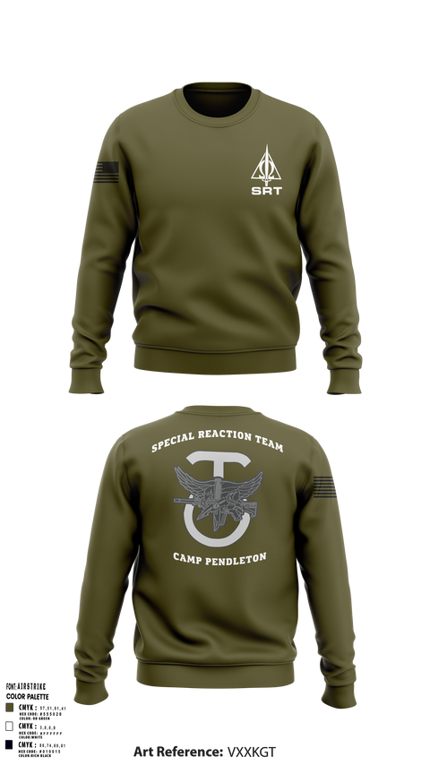 Crew Neck Sweatshirt, Special Reaction Team, Marines, Teamtime, Team time, sublimation, custom sports apparel, team uniforms, spirit wear, spiritwear, sports uniforms, custom shirts, team store, custom team store, fundraiser sports, apparel fundraiser
