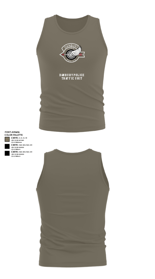 Tank Top, Danbury Police Traffic Unit, Police, Teamtime, Team time, sublimation, custom sports apparel, team uniforms, spirit wear, spiritwear, sports uniforms, custom shirts, team store, custom team store, fundraiser sports, apparel fundraiser