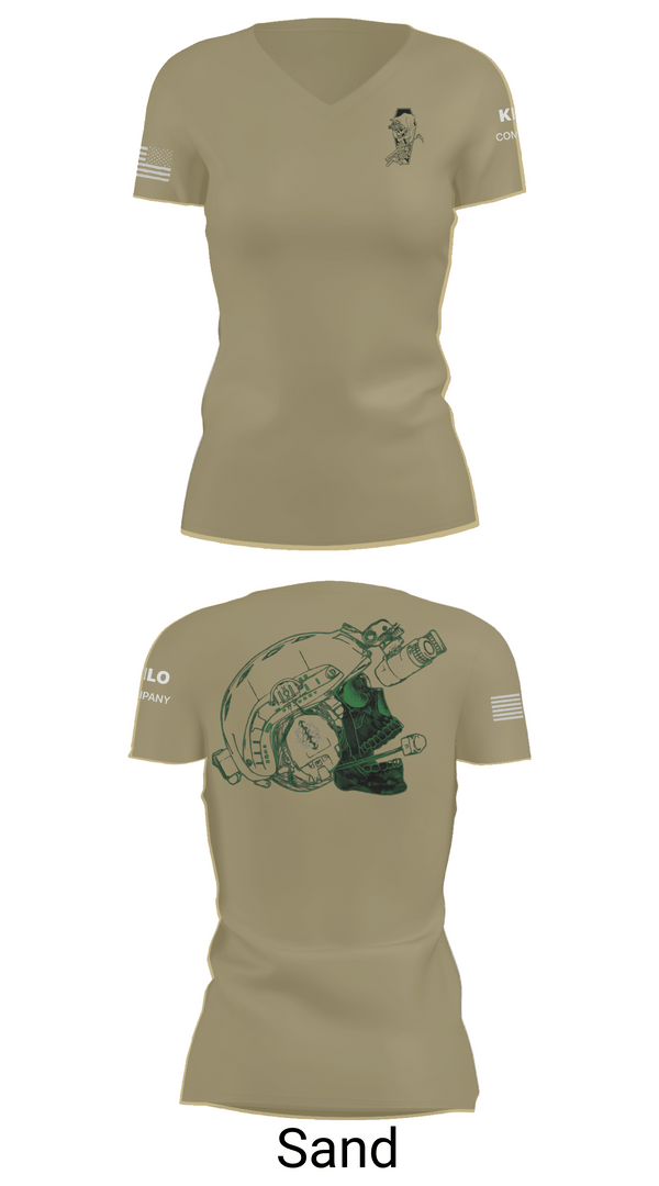 Womens Short Sleeve Vneck Shirt, CSO, Army, Teamtime, Team time, sublimation, custom sports apparel, team uniforms, spirit wear, spiritwear, sports uniforms, custom shirts, team store, custom team store, fundraiser sports, apparel fundraiser