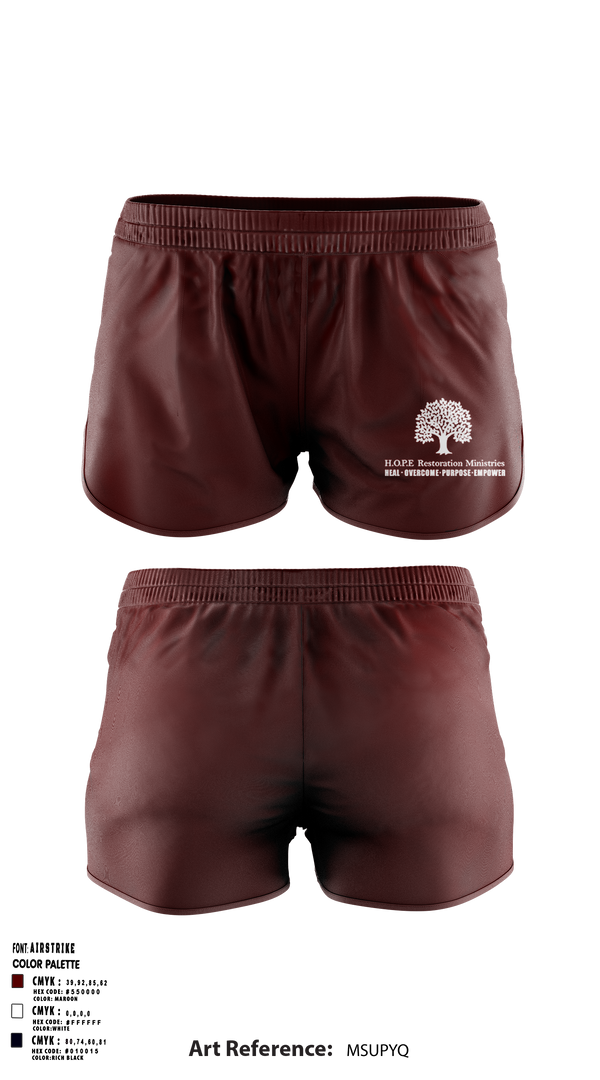Ranger Panties, Hope Restoration Ministries, , Teamtime, Team time, sublimation, custom sports apparel, team uniforms, spirit wear, spiritwear, sports uniforms, custom shirts, team store, custom team store, fundraiser sports, apparel fundraiser
