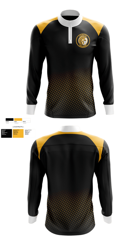 Quarter Zip Jacket, Canute High School Volleyball, Men's Volleyball, Teamtime, Team time, sublimation, custom sports apparel, team uniforms, spirit wear, spiritwear, sports uniforms, custom shirts, team store, custom team store, fundraiser sports, apparel fundraiser