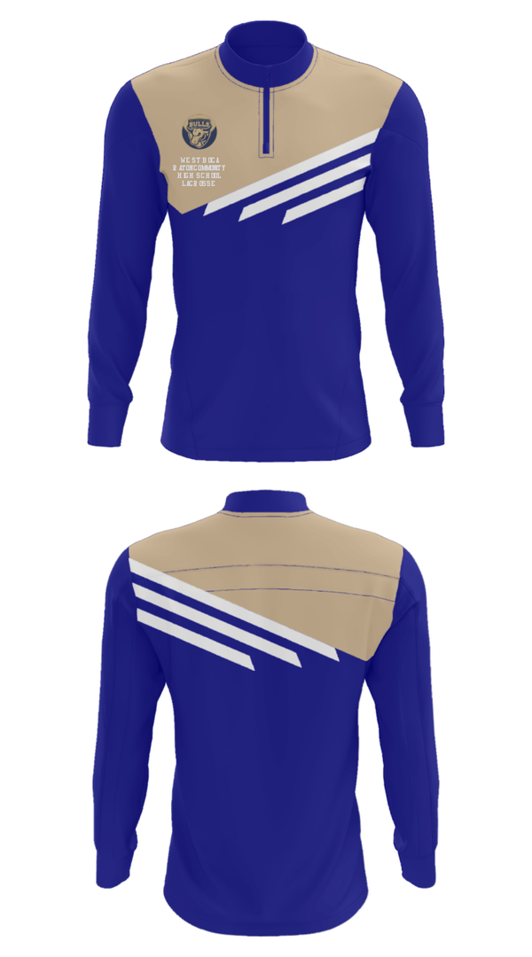 Quarter Zip Jacket, West Boca Raton Community High School Lacrosse, Women's Lacrosse, Teamtime, Team time, sublimation, custom sports apparel, team uniforms, spirit wear, spiritwear, sports uniforms, custom shirts, team store, custom team store, fundraiser sports, apparel fundraiser