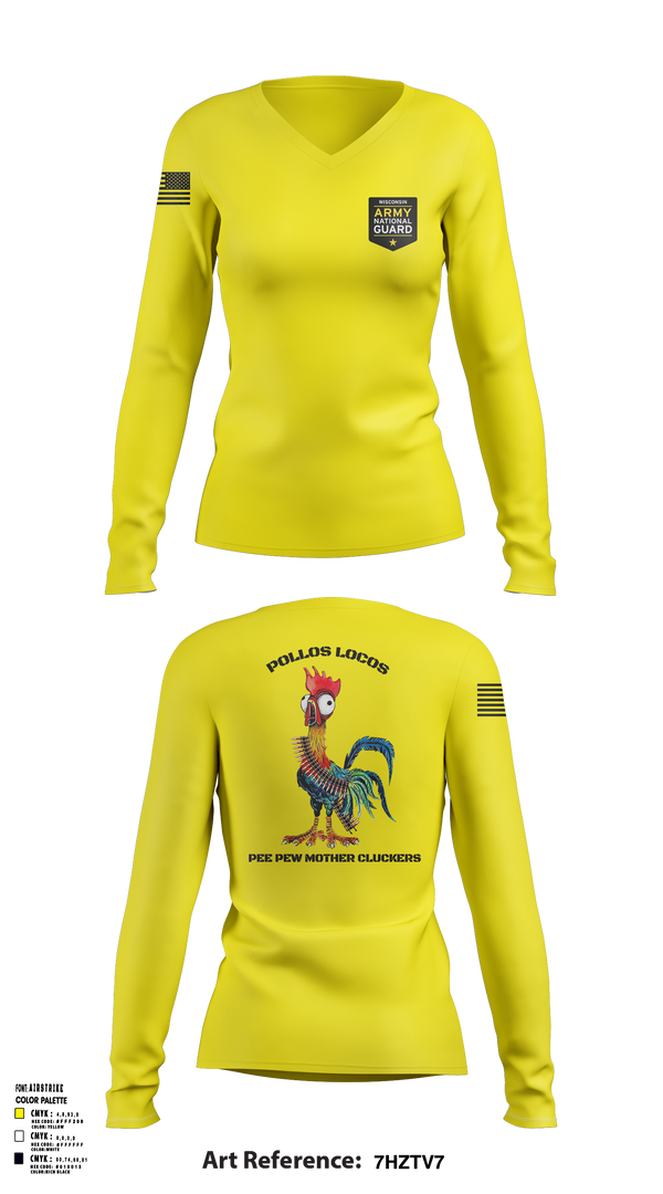 Womens Long Sleeve Vneck Shirt, , Army, Teamtime, Team time, sublimation, custom sports apparel, team uniforms, spirit wear, spiritwear, sports uniforms, custom shirts, team store, custom team store, fundraiser sports, apparel fundraiser