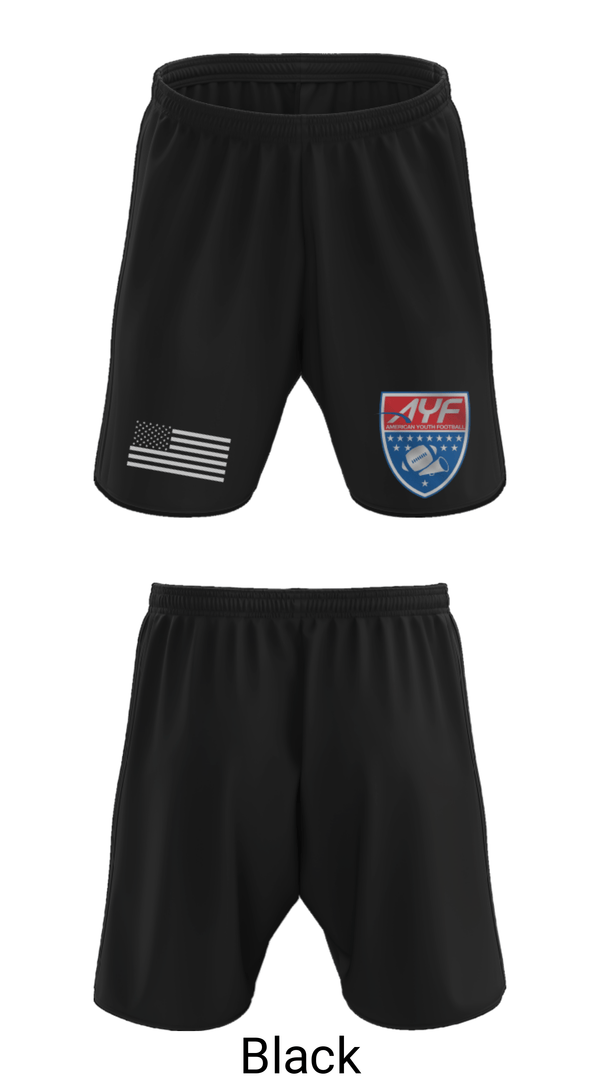 Athletic Shorts With Pockets, American Youth Football & Cheer, Football, Teamtime, Team time, sublimation, custom sports apparel, team uniforms, spirit wear, spiritwear, sports uniforms, custom shirts, team store, custom team store, fundraiser sports, apparel fundraiser
