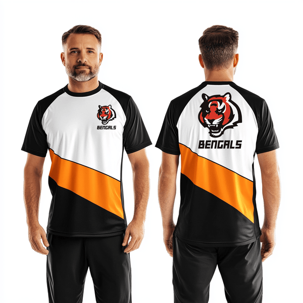 Short Sleeve Performance Shirt, Bengals, , Teamtime, Team time, sublimation, custom sports apparel, team uniforms, spirit wear, spiritwear, sports uniforms, custom shirts, team store, custom team store, fundraiser sports, apparel fundraiser