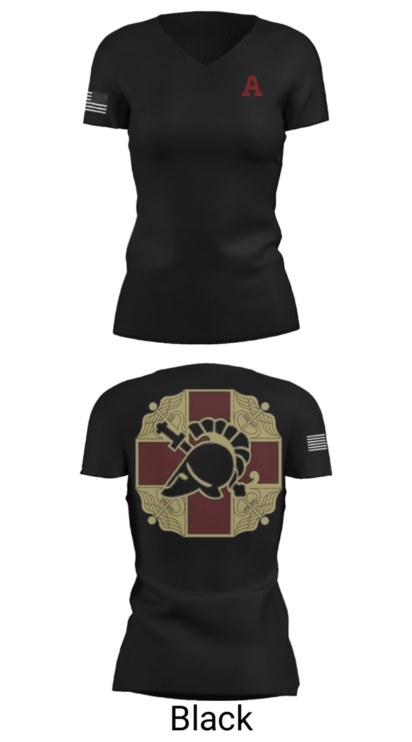 Women's Short Sleeve Vneck Shirt, US MEDDAC, Army, Teamtime, Team time, sublimation, custom sports apparel, team uniforms, spirit wear, spiritwear, sports uniforms, custom shirts, team store, custom team store, fundraiser sports, apparel fundraiser