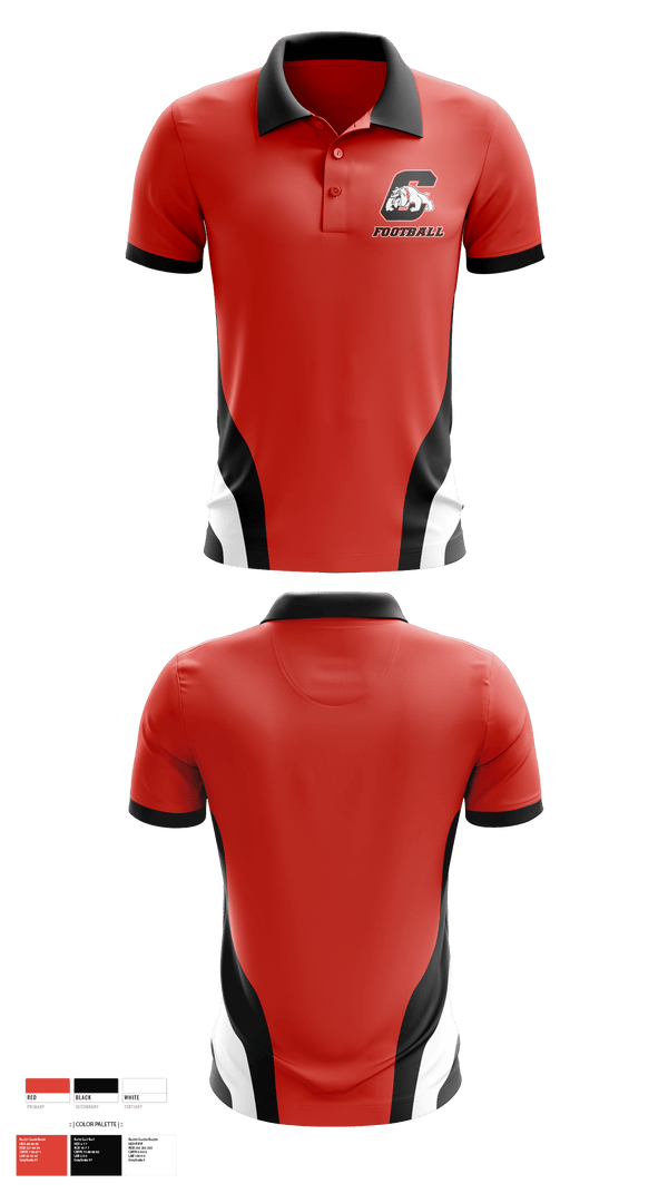 Short Sleeve Performance Polo, Central High School Football, Football, Teamtime, Team time, sublimation, custom sports apparel, team uniforms, spirit wear, spiritwear, sports uniforms, custom shirts, team store, custom team store, fundraiser sports, apparel fundraiser