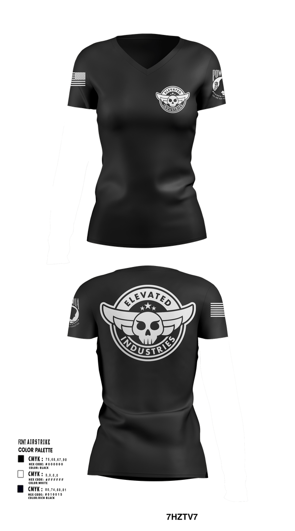 Womens Short Sleeve Vneck Shirt, Elevated Industries, , Teamtime, Team time, sublimation, custom sports apparel, team uniforms, spirit wear, spiritwear, sports uniforms, custom shirts, team store, custom team store, fundraiser sports, apparel fundraiser