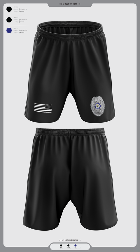 Athletic Shorts With Pockets, Dexter Pd, Police, Teamtime, Team time, sublimation, custom sports apparel, team uniforms, spirit wear, spiritwear, sports uniforms, custom shirts, team store, custom team store, fundraiser sports, apparel fundraiser