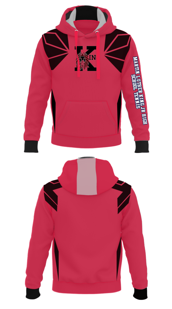 Hoodie, Martin Luther King Jr High School Tennis, Tennis, Teamtime, Team time, sublimation, custom sports apparel, team uniforms, spirit wear, spiritwear, sports uniforms, custom shirts, team store, custom team store, fundraiser sports, apparel fundraiser