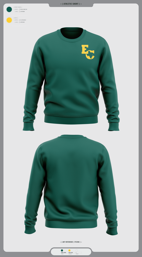 Crew Neck Sweatshirt, East Chambers High School Basketball, Women's Basketball, Teamtime, Team time, sublimation, custom sports apparel, team uniforms, spirit wear, spiritwear, sports uniforms, custom shirts, team store, custom team store, fundraiser sports, apparel fundraiser
