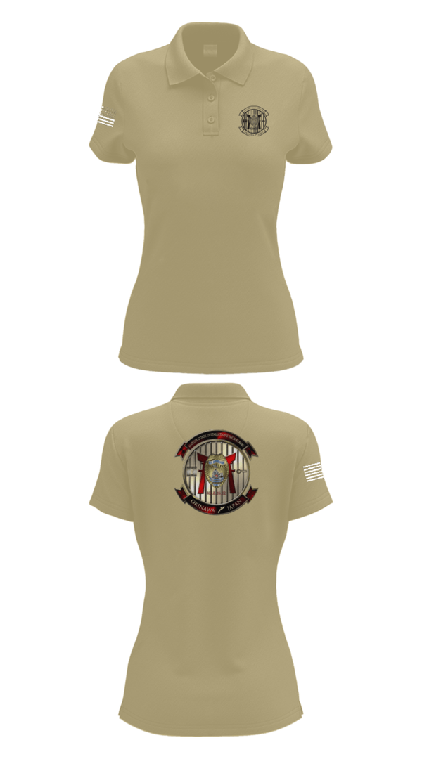 Womens Short Sleeve Performance Polo, HQSPT Bn, PMO, Brig, Marines, Teamtime, Team time, sublimation, custom sports apparel, team uniforms, spirit wear, spiritwear, sports uniforms, custom shirts, team store, custom team store, fundraiser sports, apparel fundraiser