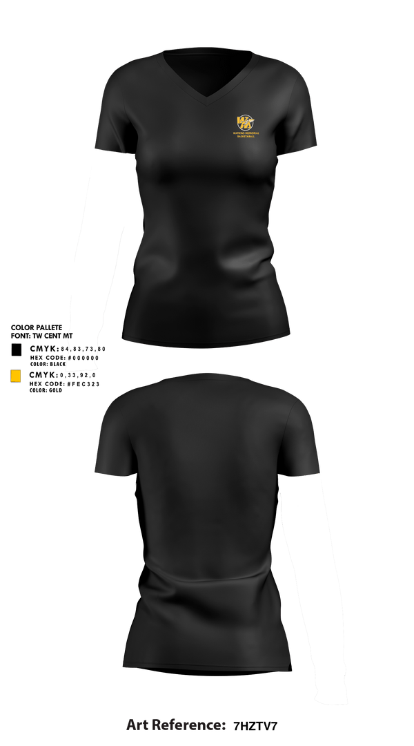 Womens Short Sleeve Vneck Shirt, Watkins Memorial High School Basketball, Women's Basketball, Teamtime, Team time, sublimation, custom sports apparel, team uniforms, spirit wear, spiritwear, sports uniforms, custom shirts, team store, custom team store, fundraiser sports, apparel fundraiser