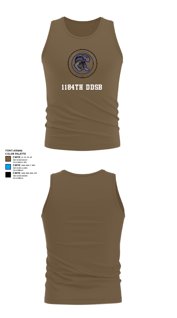 Tank Top, 1184th DDSB, Army, Teamtime, Team time, sublimation, custom sports apparel, team uniforms, spirit wear, spiritwear, sports uniforms, custom shirts, team store, custom team store, fundraiser sports, apparel fundraiser
