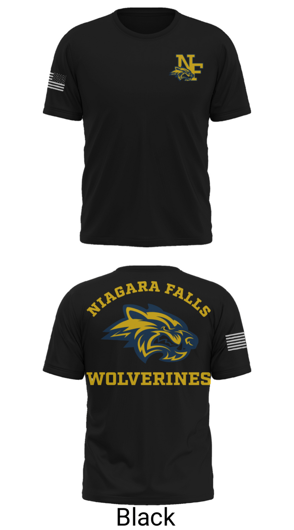 Old School Cotton Feel Shirt, Niagara Falls High School Cheer, Cheer, Teamtime, Team time, sublimation, custom sports apparel, team uniforms, spirit wear, spiritwear, sports uniforms, custom shirts, team store, custom team store, fundraiser sports, apparel fundraiser
