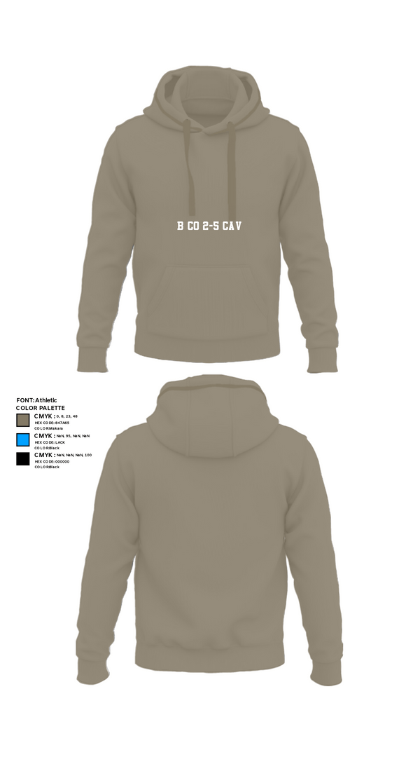 Hoodie, B Co 2-5 CAV, , Teamtime, Team time, sublimation, custom sports apparel, team uniforms, spirit wear, spiritwear, sports uniforms, custom shirts, team store, custom team store, fundraiser sports, apparel fundraiser