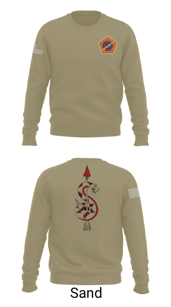 Crew Neck Sweatshirt, 98th Expeditionary Signal Battalion, Army, Teamtime, Team time, sublimation, custom sports apparel, team uniforms, spirit wear, spiritwear, sports uniforms, custom shirts, team store, custom team store, fundraiser sports, apparel fundraiser