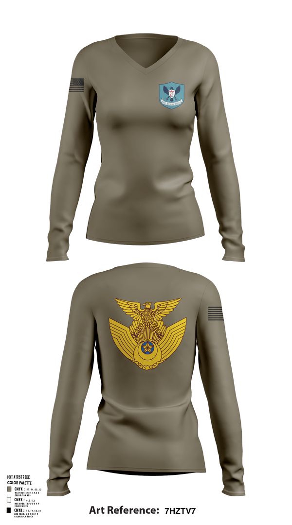 Women's Long Sleeve Vneck Shirt, 衛生, Air Force, Teamtime, Team time, sublimation, custom sports apparel, team uniforms, spirit wear, spiritwear, sports uniforms, custom shirts, team store, custom team store, fundraiser sports, apparel fundraiser