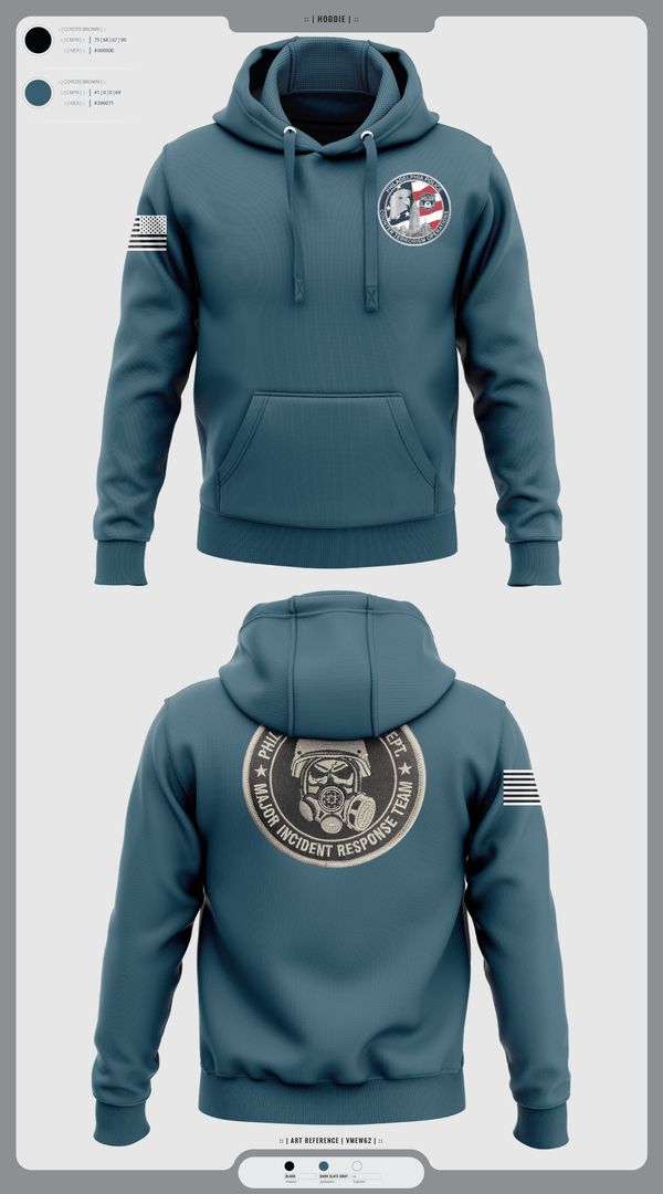 Hoodie, Philadelphia Police Counter Terrorism Operations, Police, Teamtime, Team time, sublimation, custom sports apparel, team uniforms, spirit wear, spiritwear, sports uniforms, custom shirts, team store, custom team store, fundraiser sports, apparel fundraiser