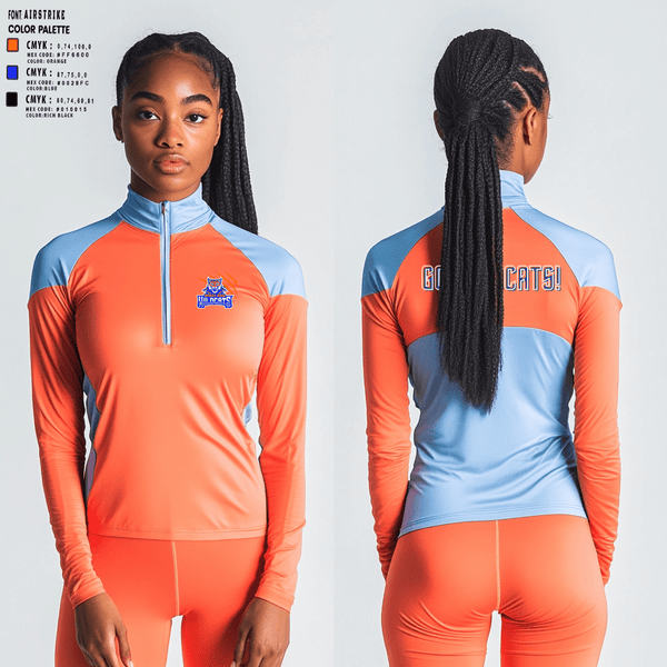 Quarter Zip Jacket, Smokey Road Middle School Basketball, Women's Basketball, Teamtime, Team time, sublimation, custom sports apparel, team uniforms, spirit wear, spiritwear, sports uniforms, custom shirts, team store, custom team store, fundraiser sports, apparel fundraiser