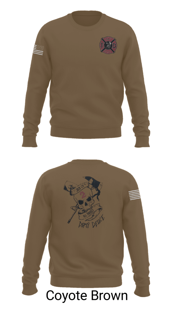 Crew Neck Sweatshirt, 386th ECES/CEF, Fire Department, Teamtime, Team time, sublimation, custom sports apparel, team uniforms, spirit wear, spiritwear, sports uniforms, custom shirts, team store, custom team store, fundraiser sports, apparel fundraiser