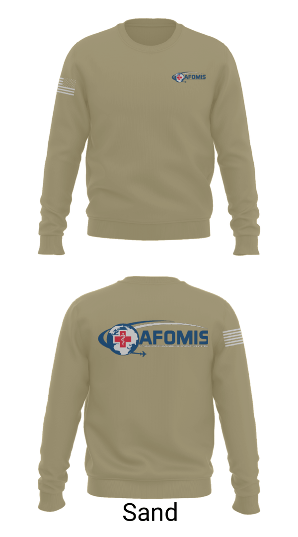 Crew Neck Sweatshirt, AFOMIS, Air Force, Teamtime, Team time, sublimation, custom sports apparel, team uniforms, spirit wear, spiritwear, sports uniforms, custom shirts, team store, custom team store, fundraiser sports, apparel fundraiser