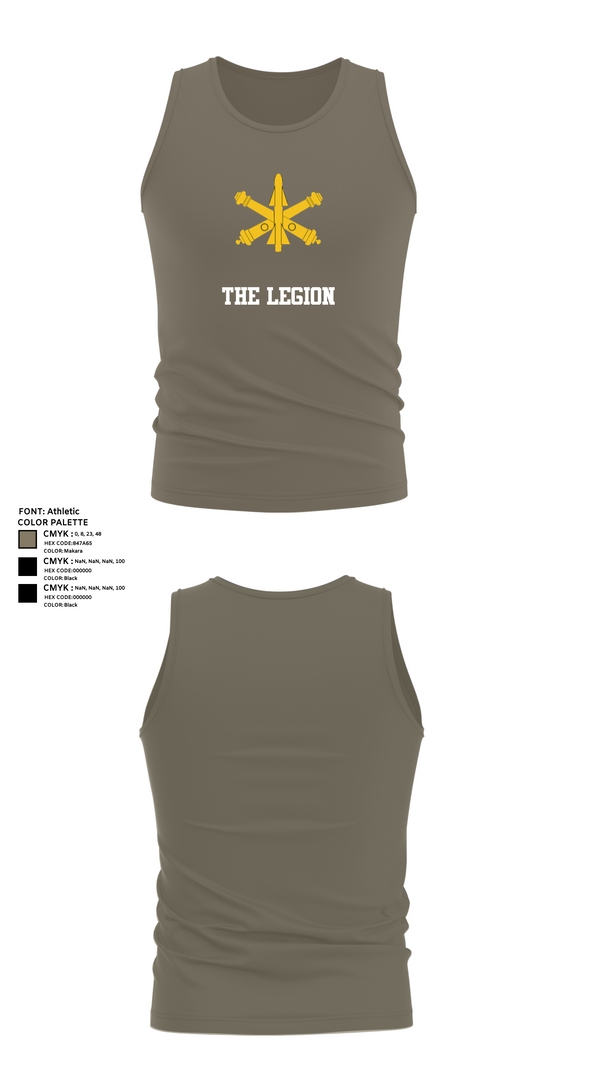 Tank Top, The Legion, , Teamtime, Team time, sublimation, custom sports apparel, team uniforms, spirit wear, spiritwear, sports uniforms, custom shirts, team store, custom team store, fundraiser sports, apparel fundraiser