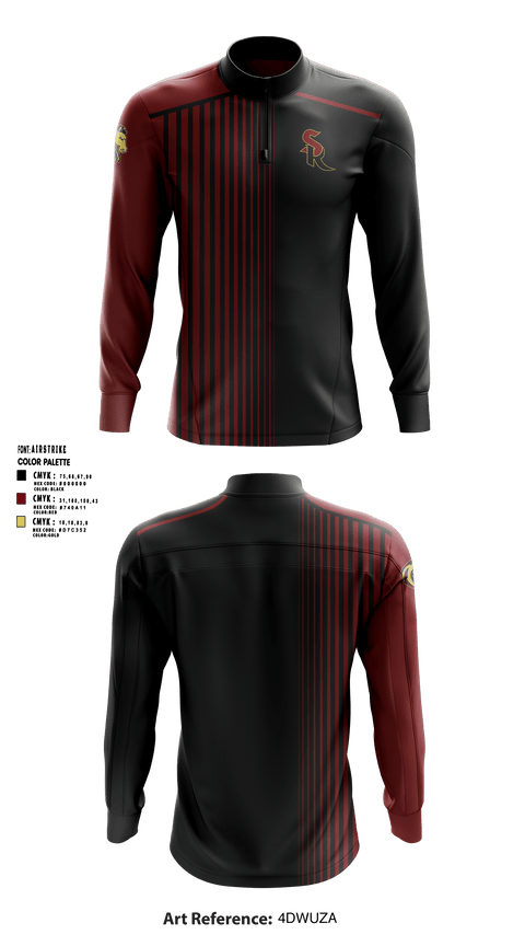 Quarter Zip Jacket, Shadow Ridge High School Badminton, Spirit Store, Teamtime, Team time, sublimation, custom sports apparel, team uniforms, spirit wear, spiritwear, sports uniforms, custom shirts, team store, custom team store, fundraiser sports, apparel fundraiser
