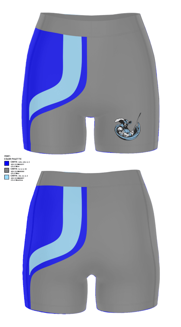 Women's Compression Shorts, St Thomas More High School Tennis, Tennis, Teamtime, Team time, sublimation, custom sports apparel, team uniforms, spirit wear, spiritwear, sports uniforms, custom shirts, team store, custom team store, fundraiser sports, apparel fundraiser