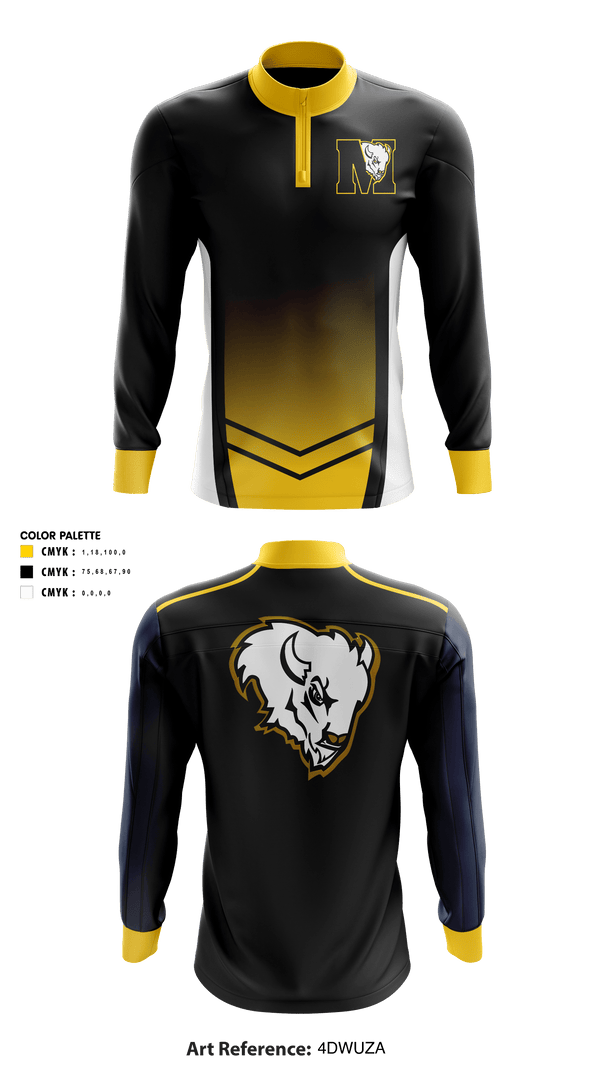 Quarter Zip Jacket, McAlester Middle School Volleyball, Women's Volleyball, Teamtime, Team time, sublimation, custom sports apparel, team uniforms, spirit wear, spiritwear, sports uniforms, custom shirts, team store, custom team store, fundraiser sports, apparel fundraiser